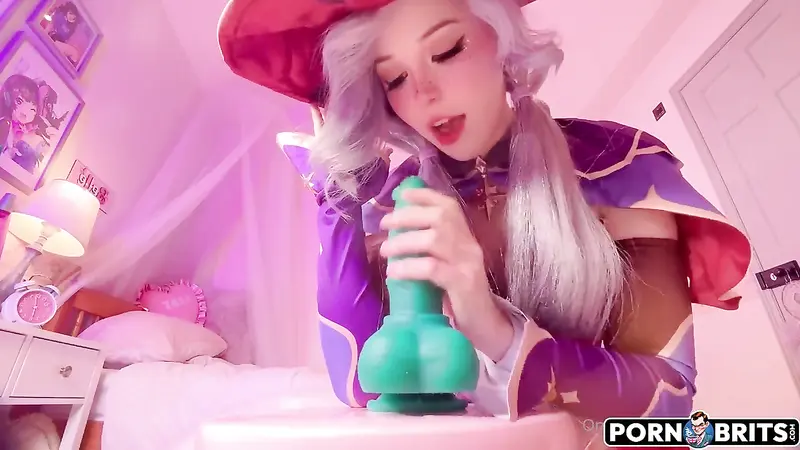 Cute Witch Belle Delphine Anal Dildo Ride