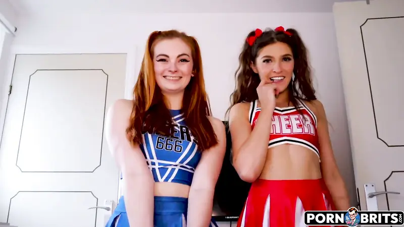 Cheerleader Lola Rose and Rhiannon Ryder Surprise Step Dad