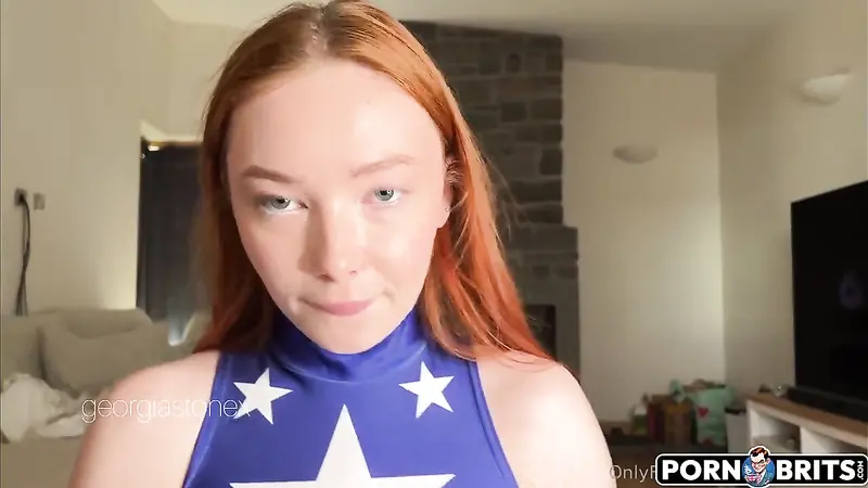 British Redhead Georgia Stone Passionate Slow Sex