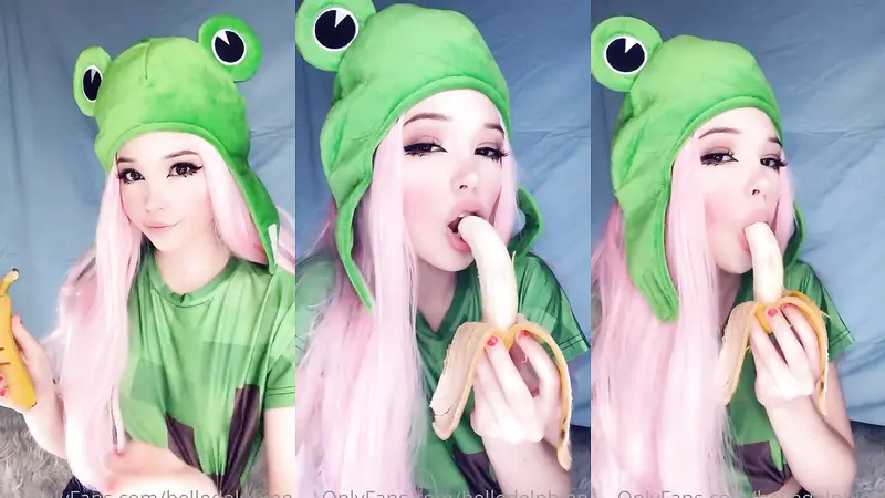 Belle Delphine Plays With a Banana