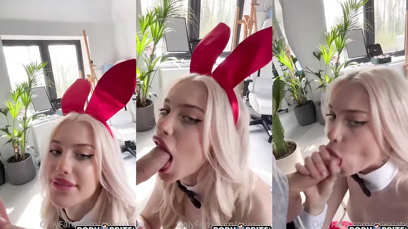 Ariesia Leaked Blowjob In Sexy Bunny Outfit